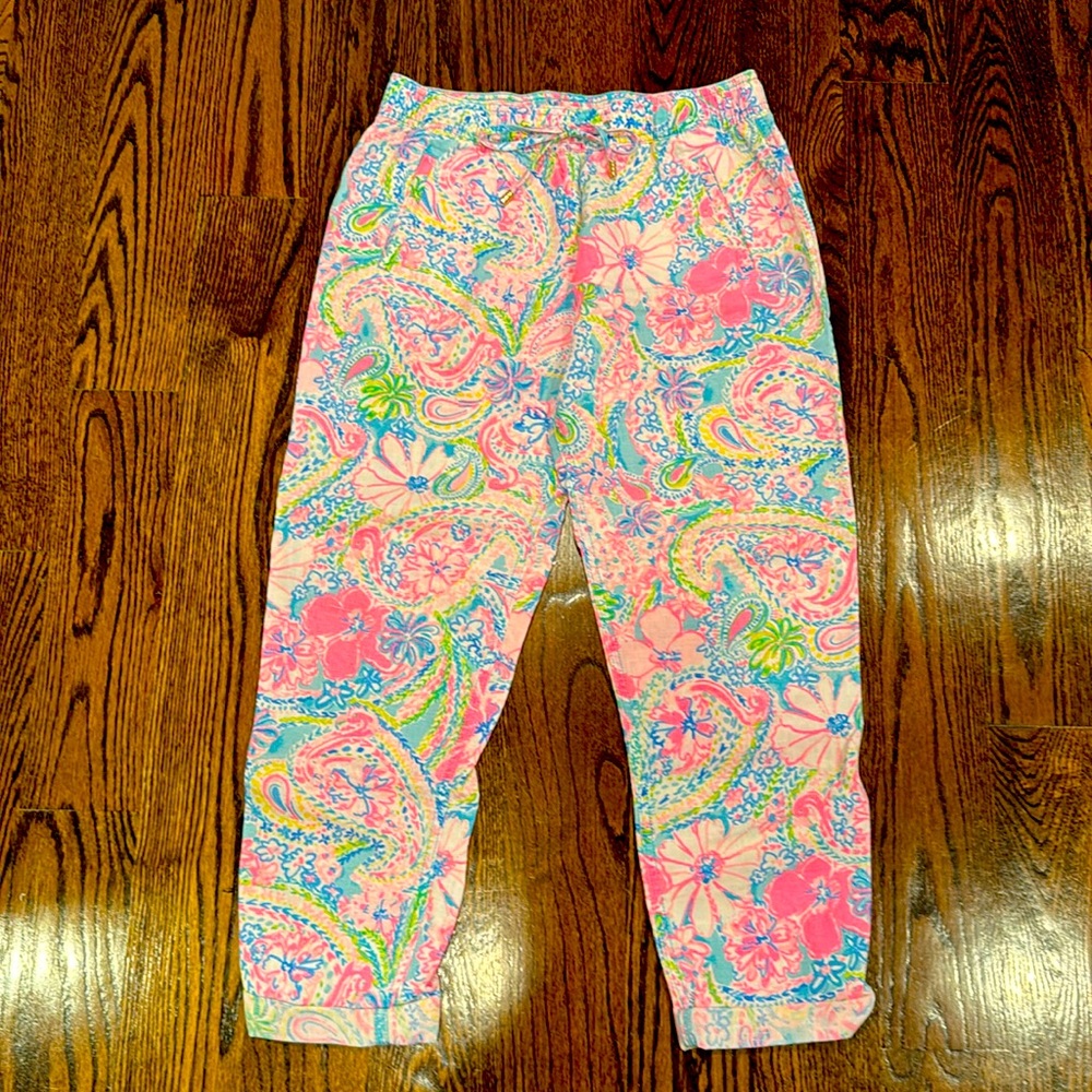 Lilly Pulitzer Linen pant, size M. Barely worn, like new!
